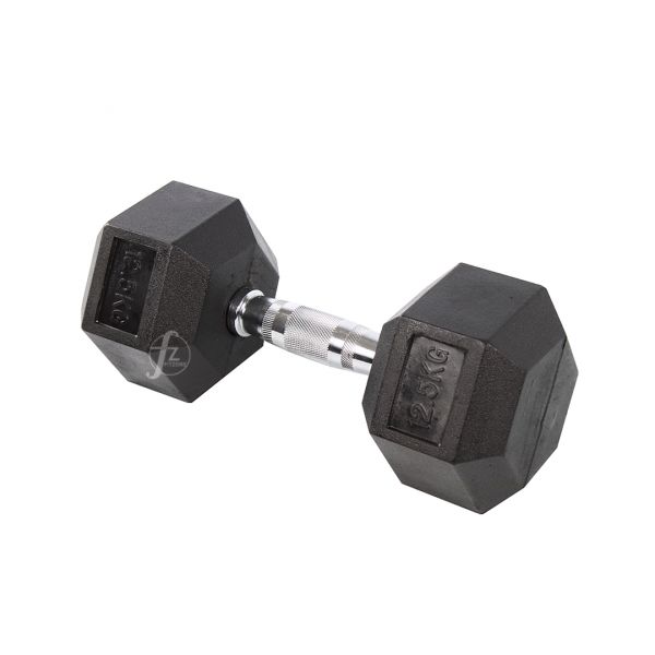 DB-07-12.5KG Rubber Dumbbell 12.5KG 
