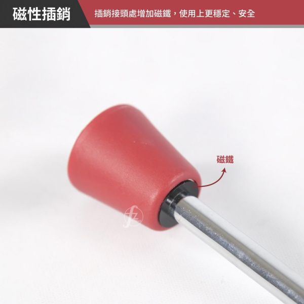 P9-R Magnetic Locking Pin With Plastic Knob magnetic weight pin, weight stack pin, gym equipment pin, strength training accessory, fitness machine pin