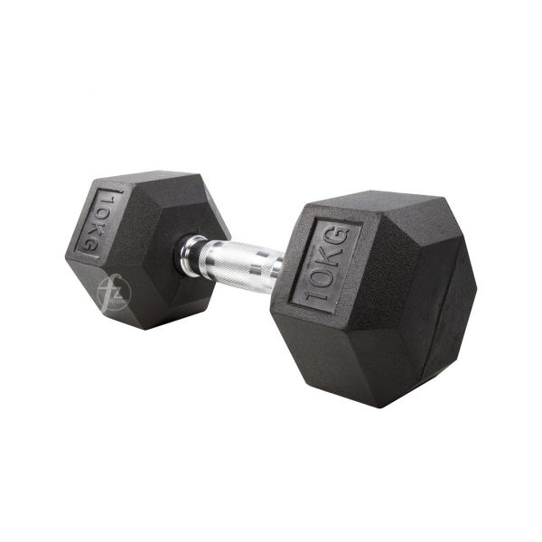 DB-07-10KG Rubber Dumbbell 10KG 