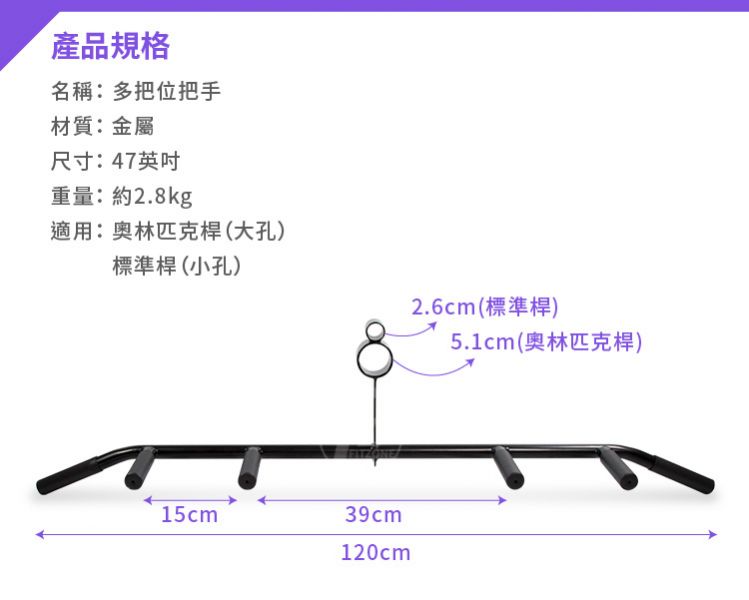D3-02 47英吋多把位把手 