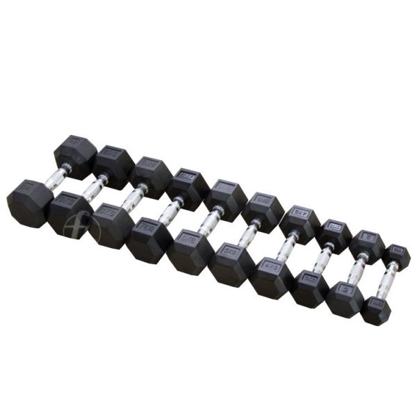 DB-07 Rubber Dumbbell 1~10KG 