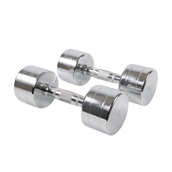 G7-22-7KG Chrome Contoured Dumbbell 7KG 