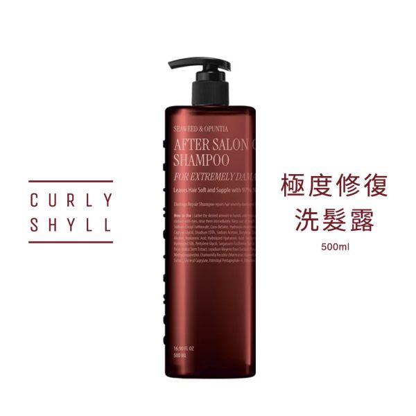 HC0016 After Salon Care Shampoo CURLYSHYLL,荷琇,極度修復洗髮露,洗髮精,受損髮,染燙受損,沙龍護髮,受損分岔,保濕洗髮精,洗髮乳,敏感性頭皮,保濕舒緩,韓國髮品,韓國洗髮精,韓國保養