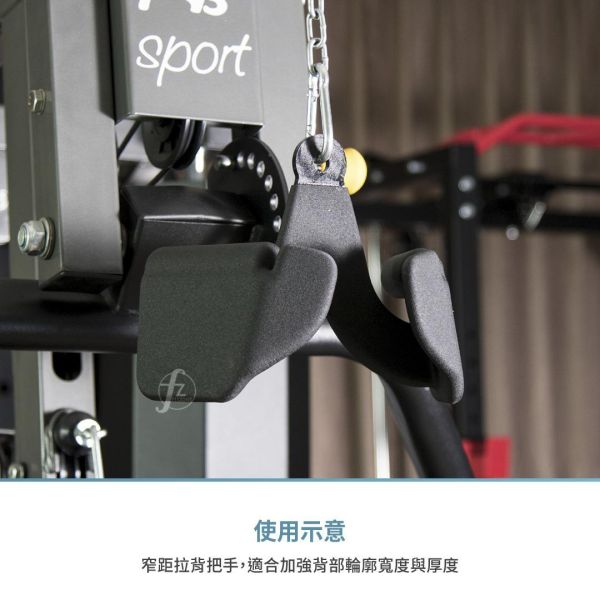 D4-30-B 窄距拉背把手 窄距下拉把手,背部训练器材,高位下拉手柄,健身拉杆,力量训练配件,背部训练工具,高低拉器械,健身器械配件,拉背神器,200kg承重