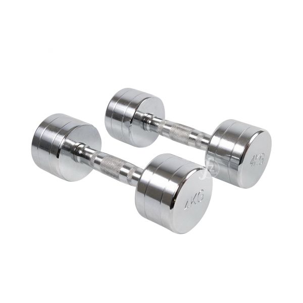 G7-22-4KG Chrome Contoured Dumbbell 4KG 