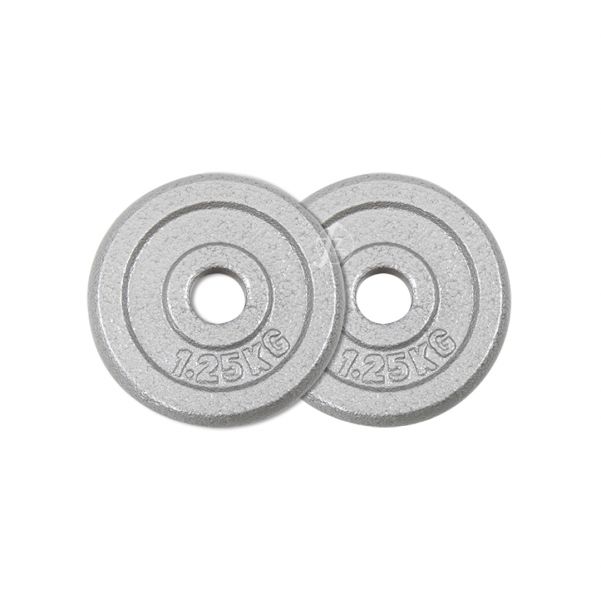A1-15-1.25KG 灰烤槓片1.25KG（孔徑27mm）/二入 