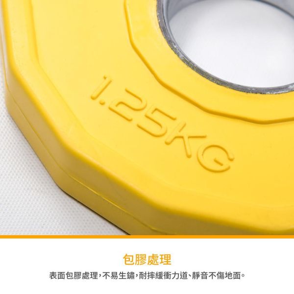 A1-04H-1.25KG 多邊形包膠槓片1.25kg/單入 