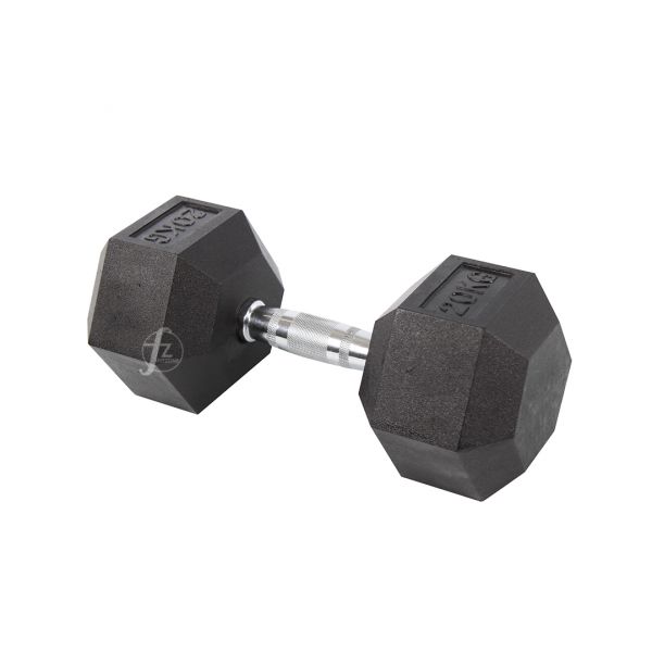 DB-07-20KG Rubber Dumbbell 20KG 