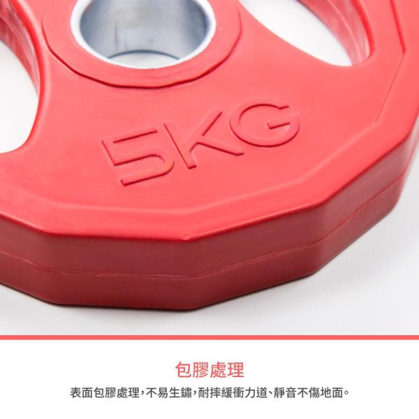 A1-04H-5KG 多邊形包膠槓片5kg/單入 