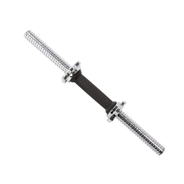 B2-13R-18 18英吋實心包膠手把短直桿 短槓, 實心短槓, 短槓桿, 槓鈴短桿, 重訓短槓, 健身短槓, 一體成型槓鈴, 止滑握把, 附槓鎖, 通用槓片, 重量訓練器材, 肌力訓練, 上半身訓練, 手臂訓練器材, 增重槓片, 健身器材