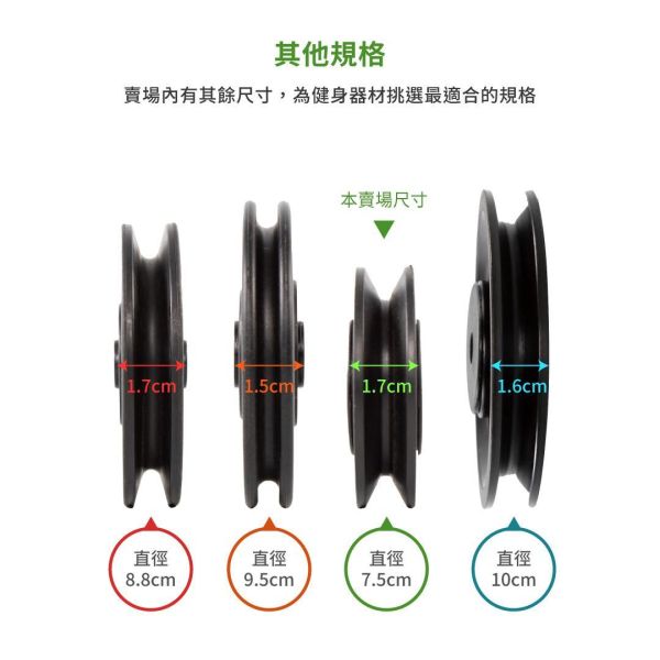 G7-16-A 滑轮7.5cm 滑轮,健身滑轮,健身器材滑轮,力量训练滑轮,滑轮配件,健身器材配件,力量器械配件,拉力器滑轮,钢索滑轮,滑轮更换,滑轮维修,健身设备配件