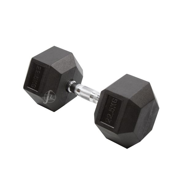 DB-07-22.5KG Rubber Dumbbell 22.5KG 