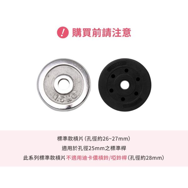 A1-18D-10KG 電鍍槓片10KG/二入 