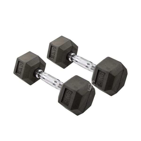 DB-07-4KG Rubber Dumbbell 4KG 