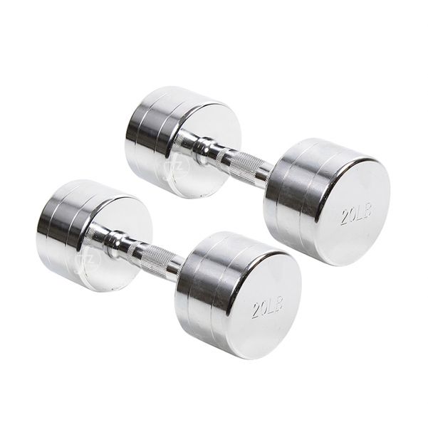 G7-22-20LB Chrome Contoured Dumbbell 20LB 