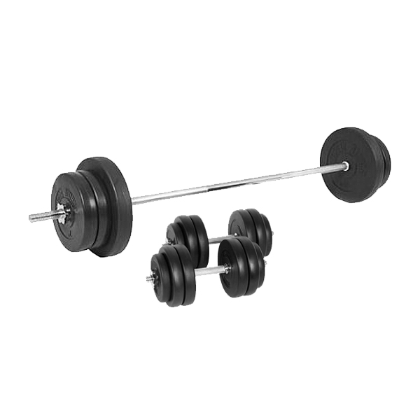 A1-20PB-85.8KG 60英吋長槓鈴+16英吋短槓鈴組 85.8KG 