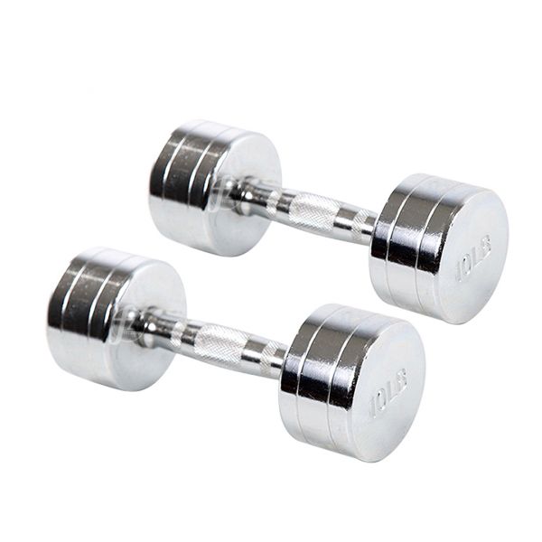 G7-22-10LB Chrome Contoured Dumbbell 10LB 