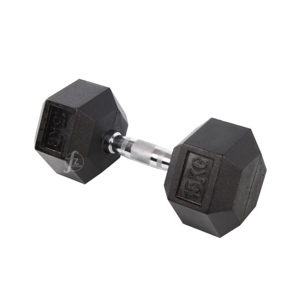 DB-07-15KG Rubber Dumbbell 15KG 