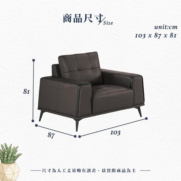 維德單人沙發椅 Hampton,漢汀堡,沙發,單人沙發,表面牛皮材質,高密度泡棉,實木骨架,一人沙發,沙發椅,椅子,單人椅
