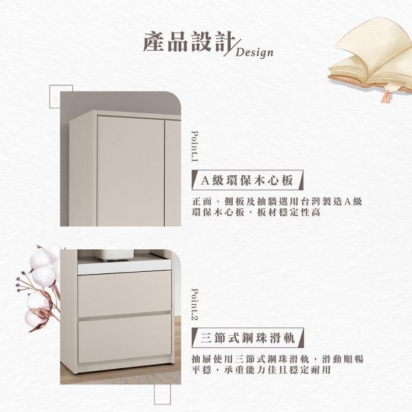 穆可2尺收納櫃 Hampton,漢汀堡,2尺收納櫃,櫥櫃,櫃子,櫃類,A級環保木心板材質,美背式處理,PU耐磨耐水塗裝