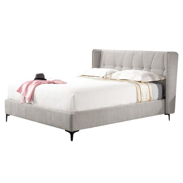 艾朵雙人床-5尺/6尺 Hampton,漢汀堡,雙人床,床,床組,高級棉麻布,高密度泡棉,家具,6尺雙人床,5尺雙人床,臥室,五金腳座,溫馨舒適