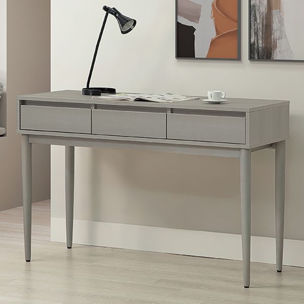 莫卡4尺三抽桌 Hampton,漢汀堡,4尺書桌,書桌,桌子,書房,木心板材質,鋼珠滑軌,實木腳架