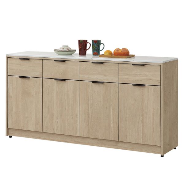 凱文5.3尺碗盤櫃下座 Hampton,漢汀堡,5.3尺碗盤櫃組下座,櫥櫃,櫃子,櫃類,鋼珠滑軌,美背處理,木心板材質