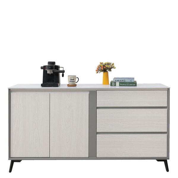 摩曼5.3尺岩板收納櫃下座 Hampton,漢汀堡,台灣製造,ABS封邊處理,收納櫃,收納,櫃子