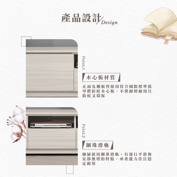 赫科5尺電視櫃 Hampton,漢汀堡,電視櫃,櫃子,木心板,油壓緩衝後鈕,鋼珠滑軌,5尺電視櫃,耐磨浮雕立體壓紋木心板,美背處理