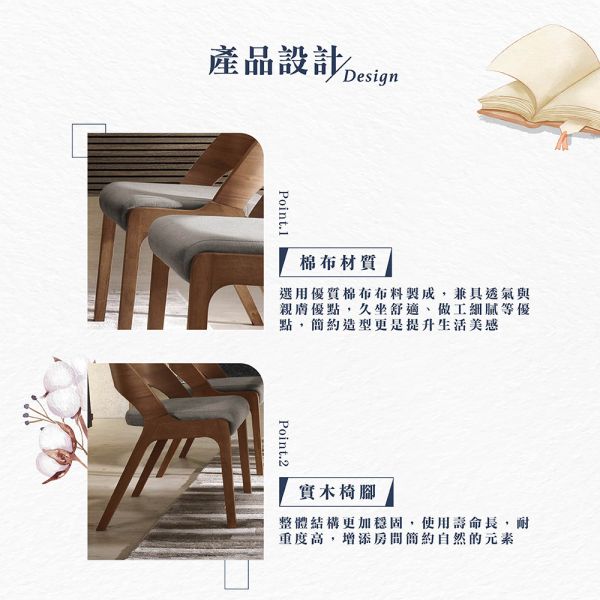 野洛可實木餐椅 Hampton,漢汀堡,餐椅,實木,休閒椅,工作椅,椅子,接待椅