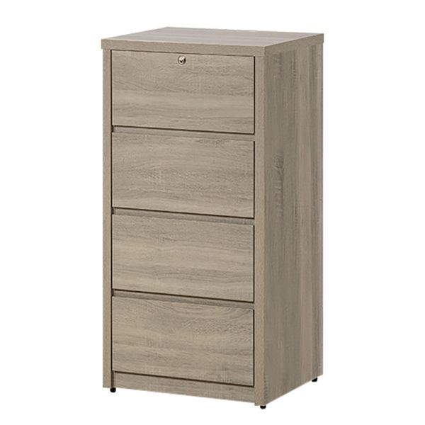 塔可灰梧桐小四斗櫃 Hampton,漢汀堡,斗櫃,四斗櫃,櫥櫃,櫃子,櫃類,木心板,三節式緩衝式滑軌,美背處理