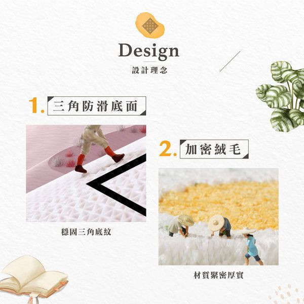 加密絨毛地墊-小花彩 Hampton,漢汀堡,加密絨毛地墊,吸水地墊,臥室地墊,廁所地墊,廚房地墊,地毯,絨毛地墊,可機洗,方便清潔打理,三角防滑底面,防滑,止滑