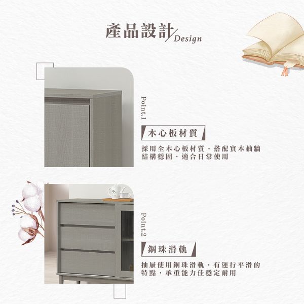 莫卡5尺碗盤櫃下座 Hampton,漢汀堡,5尺碗盤櫃下座,櫥櫃,櫃子,櫃類,鋼珠滑軌,不鏽鋼緩衝後鈕,木心板材質,實木腳架,長虹PS板,1.5mmABS封邊