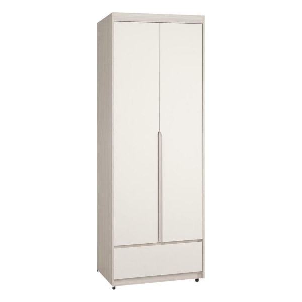 斯亞2.7尺單吊衣櫥 Hampton,漢汀堡,衣櫥,櫥櫃,櫃子,衣櫃,2.7尺單吊衣櫥,木心板材質,油壓緩衝後鈕,美背處理