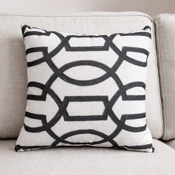 幾何圖形布面抱枕 Hampton,漢汀堡,幾何圖形布面抱枕,優質面料,抱枕,布面,舒適,觸感親膚,簡約造型