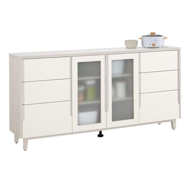 斯亞6尺岩板收納櫃 Hampton,漢汀堡,6尺岩板收納櫃,櫥櫃,櫃子,櫃類,鋼珠滑軌,符合國際標準低甲醛防蛀木心板材質,岩板桌面,PU耐磨耐水塗裝