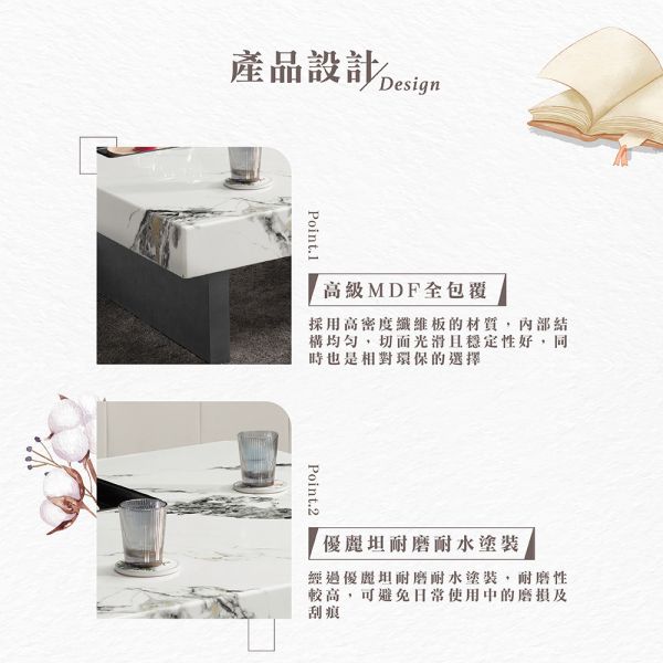 格拉士3.3尺大方几 Hampton,漢汀堡,茶几,大茶几,石紋科技板材,高級MDF全烤式材質,優麗坦耐磨耐水塗裝,不鏽鋼鐵盤,3.3尺方几