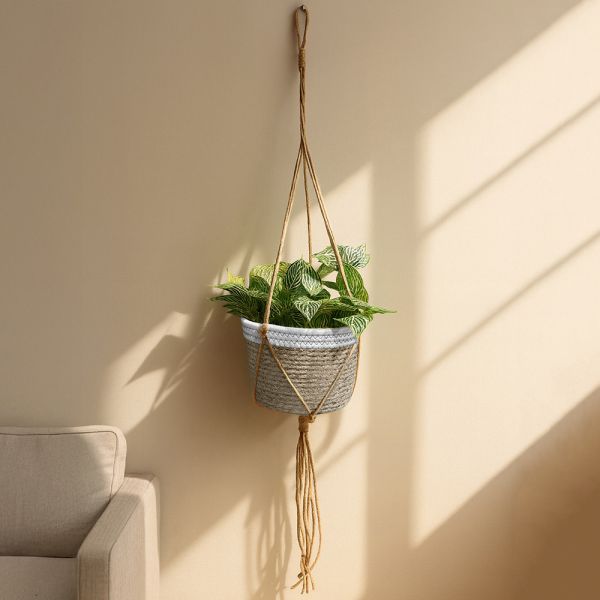 手工編織吊籃盆栽 Hampton,漢汀堡,手工編織吊籃盆栽,吊籃盆栽,植物