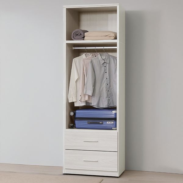 斯羅白榆木2.5尺下二抽衣櫥 Hampton,漢汀堡,衣櫥,櫥櫃,櫃子,衣櫃,木心板材質,美背處理,2.5尺下二抽衣櫥,鋼珠滑軌