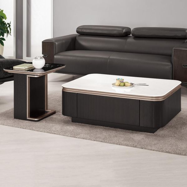 佐莎組合茶几 Hampton,漢汀堡,茶几,大茶几,小茶几,科技石桌面,高級MDF全烤式材質,優麗坦耐磨耐水塗裝,組合茶几