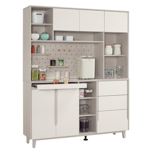 斯亞5尺岩板收納櫃 Hampton,漢汀堡,5尺岩板收納櫃,櫥櫃,櫃子,櫃類,鋼珠滑軌,符合國際標準低甲醛防蛀木心板材質,岩板桌面,PU耐磨耐水塗裝