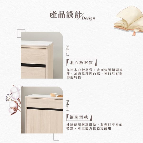 黛安4尺碗盤櫃下座 Hampton,漢汀堡,4尺碗盤櫃下座,櫥櫃,櫃子,櫃類,鋼珠滑軌,油壓後鈕,木心板材質