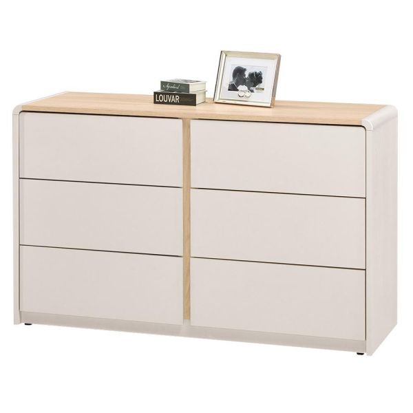 迪伊4尺六斗櫃 Hampton,漢汀堡,斗櫃,4尺六斗櫃,櫥櫃,櫃子,櫃類,A級環保木心板材質,三節式鋼珠滑軌,美背處理,PU耐磨耐水塗裝