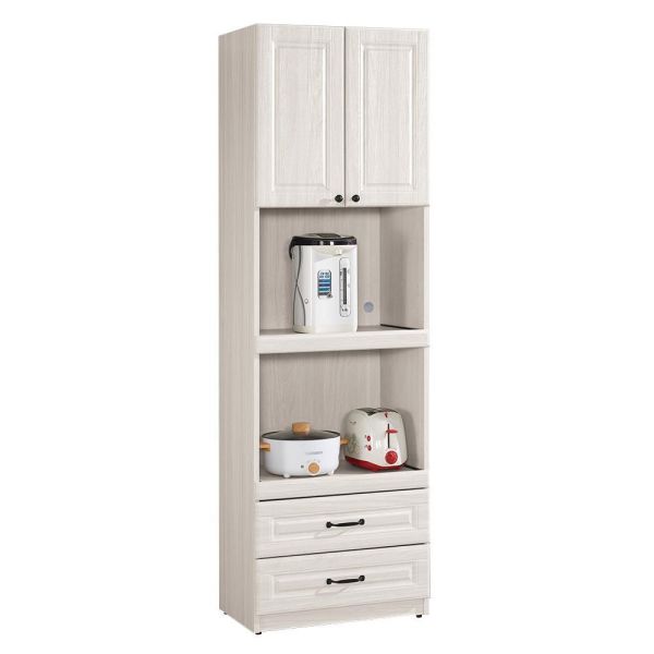 貝諾6.5尺高收納櫃 Hampton,漢汀堡,6.5尺高收納櫃,櫥櫃,櫃子,櫃類,三節式鋼珠滑軌,A級環保木心板材質,採用PU耐磨耐水塗裝