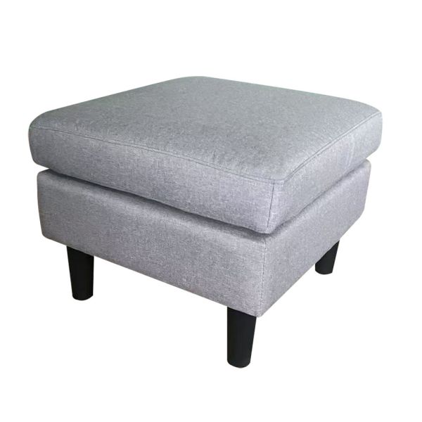 哈特利布面腳凳-淺灰色 Hampton,漢汀堡,腳凳,椅凳,凳子,布面,亞麻布