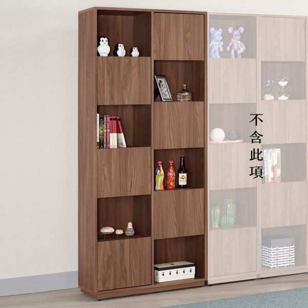 諾克2.7尺書櫥-左 Hampton,漢汀堡,2.7尺書櫥,收納櫃,木心板,背板採用美背處理,櫃子,櫃類,書櫃,書櫥,置物櫃,採用PU耐磨耐水塗裝