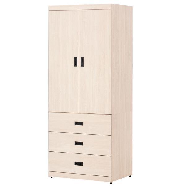 詩蓓白梧桐3X7尺衣櫥 Hampton,漢汀堡,衣櫥,櫥櫃,櫃子,衣櫃,木心板材質,美背處理,3X7尺衣櫥,鋼珠滑軌