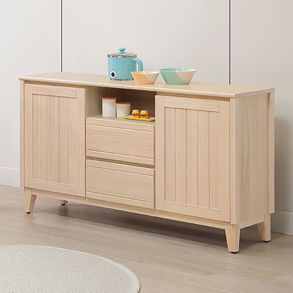 里都實木5尺餐櫃 Hampton,漢汀堡,實木4尺餐櫃,櫥櫃,櫃子,櫃類,三節式鋼珠滑軌,耐磨浮雕立體壓紋,A級紐西蘭松木,門片五金採用油壓緩衝鉸鍊