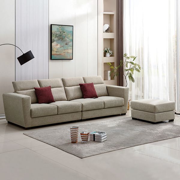 羅里L型貓抓布沙發 Hampton,漢汀堡,L型貓抓布沙發,貓抓布材質,簡約造型,寬敞,舒適,布沙發,透氣性佳,親膚,含腳凳