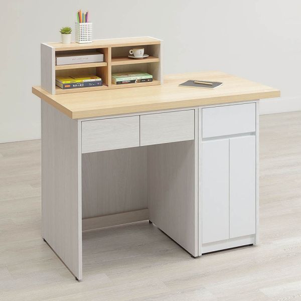 艾倫3.7尺櫃檯桌(坐左) Hampton,漢汀堡,台灣製造,ABS封邊處理,桌,桌子,櫃檯桌